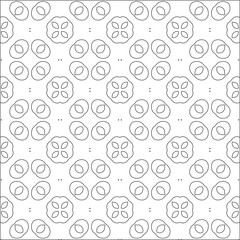 Vector pattern with symmetrical elements . Repeating geometric tiles from striped elements. black patterns.