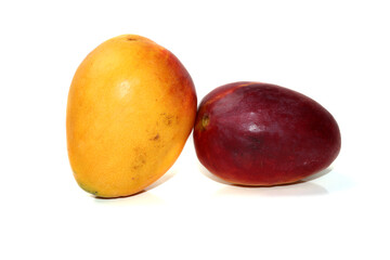 Pakistan Lal Badshah Mangos Isolated on White Background