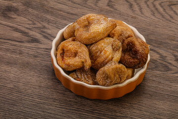 Dry sweet fig fruit heap