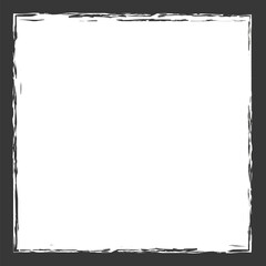 brush painted ink stamp frame with white place for your design element	