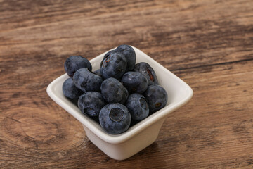 Ripe sweet tasty blueberries heap