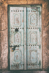 An old antique door, UAE heritage concept