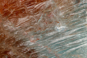 Macro mineral stone Topaz on a white background