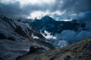 Obraz premium Beautiful cloud cover in the mountains