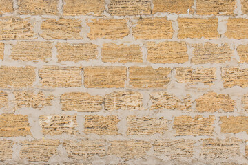 Shell brick wall pattern surface mineral material texture background