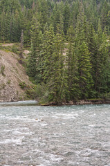 The Rushing Waters of Maligne River