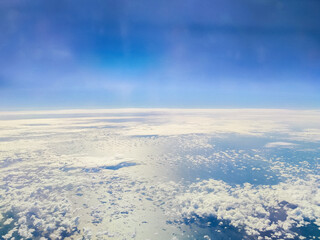 Aerial shot of the clouds

