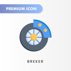 breaker icon for your website design, logo, app, UI. Vector graphics illustration and editable stroke. breaker icon flat design.