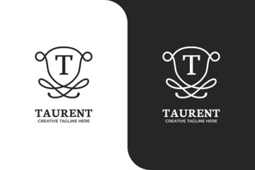 Ornamental Letter T Logo Template