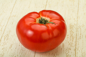 Ripe big juicy red tomato