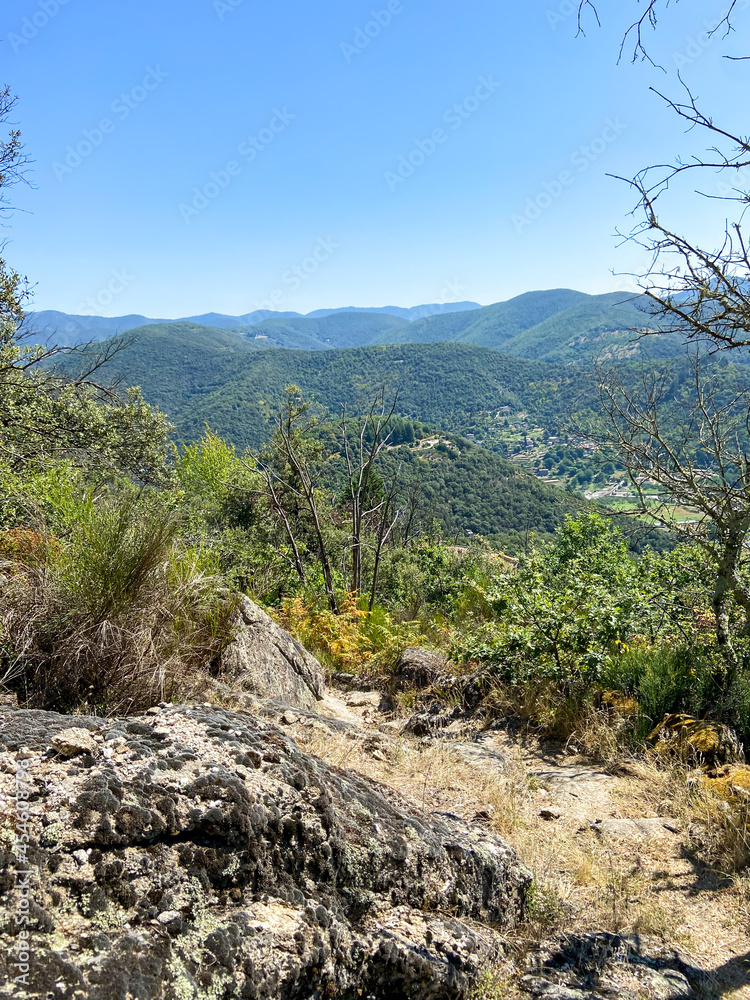 Wall mural Sentier de randonnée dans la montagne, Cévennes