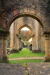 Fototapeta na wymiar Orval Abbey in Autumn
