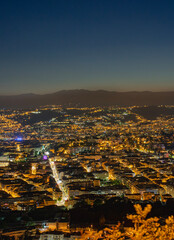 view at night on Nice