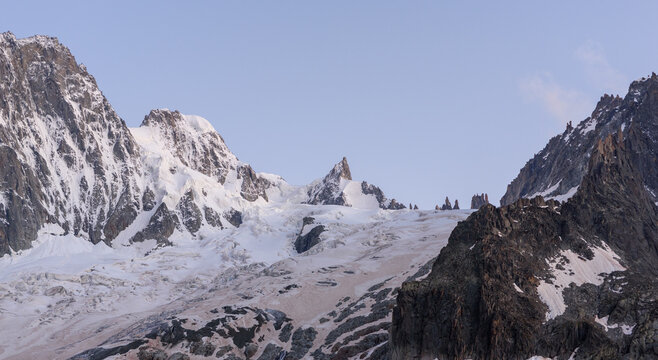 Deep trails of Montblanc