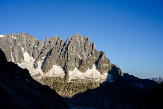 Deep trails of Montblanc