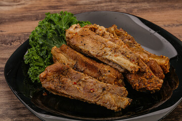 Stewed pork ribs with spices