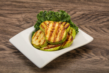 Vegan cuisine Grilled zucchini slices