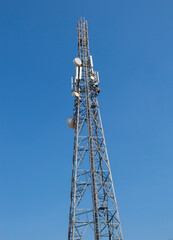 Captured a Large Telecommunication Tower near a Highway