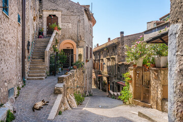 Scenic sight in Montecelio, beautiful little town in the province of Rome, Lazio, Italy.