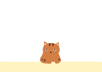 猫のフレーム-トラ猫