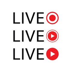 live streaming illustration. Online webinar, lesson, course. Vector on white background flat style 