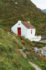 Fishermans Cottage, Nairbyl, Isle of Man - Close Up - Portrait