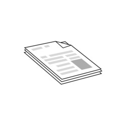 Documents used to present information icons vector.