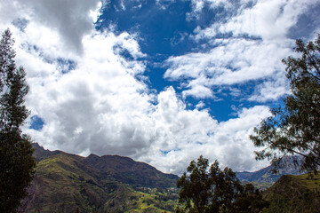 clouds over the mountains