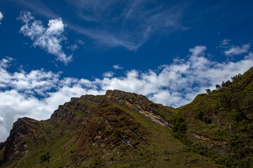 clouds over the mountains