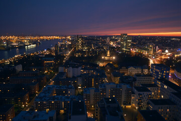 Fototapeta na wymiar Hamburg Skyline