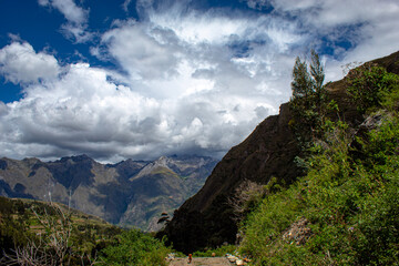 clouds over the mountains