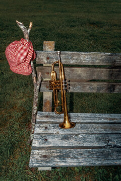 Traveling Jazz Trumpet Musician