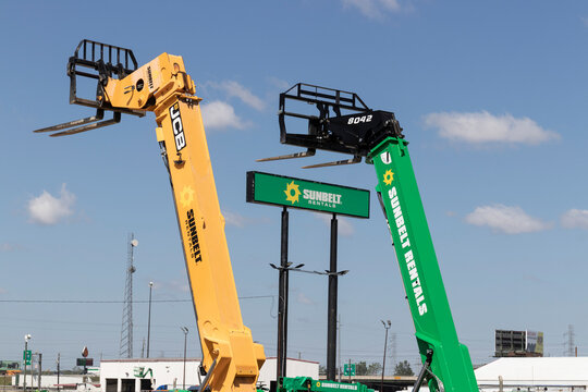 Sunbelt Rentals location. Sunbelt Rentals provides rented construction equipment and is a subsidiary of the Ashtead Group.