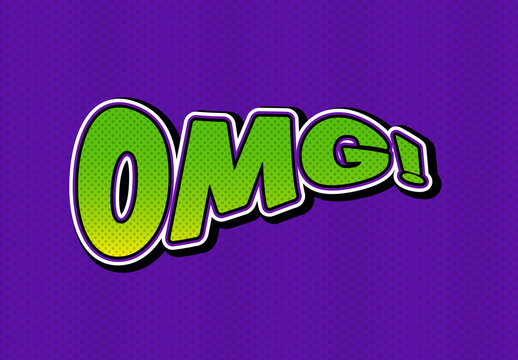 Comic Style Text Effect