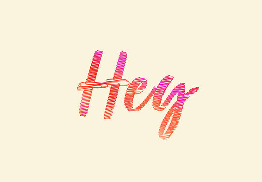 Scribble Text Effect