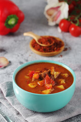 Traditional Hungarian meat stew - Goulash	