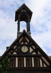 Midday at the clock of the art village 