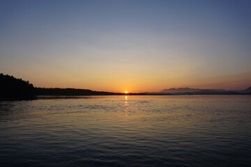 Tofino Harbour Sunset, Vancouver Island, British Columbia, Canada.