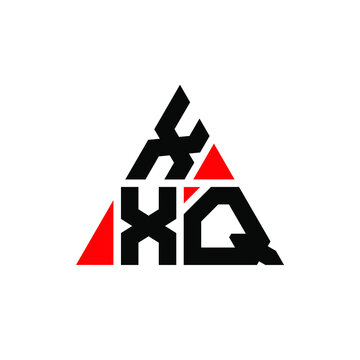 XXQ triangle letter logo design with triangle shape. XXQ triangle logo design monogram. XXQ triangle vector logo template with red color. XXQ triangular logo Simple, Elegant, and Luxurious Logo. XXQ 