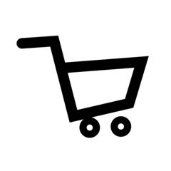 shopping cart on white