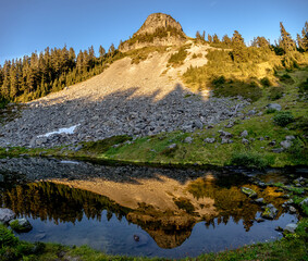 Summer Afternoon Mountain Reflection
