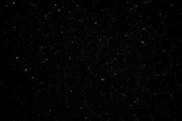 Starry sky background with bright stars in dark night sky