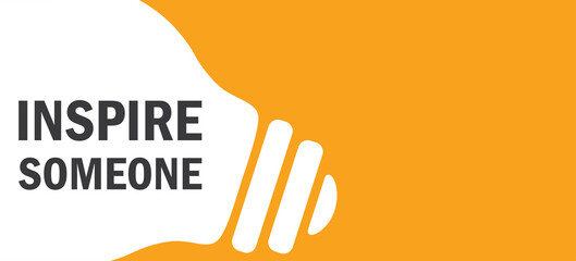 Inspire Someone in lamp background illustration