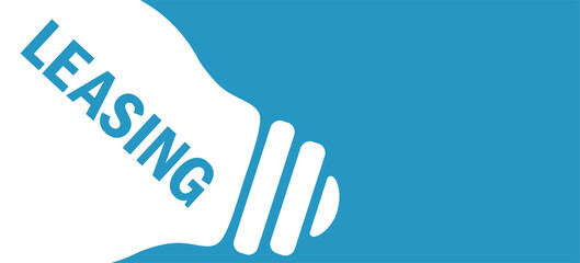 Leasing in lamp background illustration