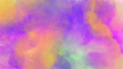 抽象　紫と黄色