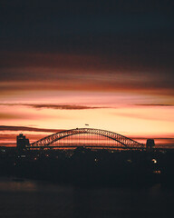 Sunrise over Sydney Harbour Bridge
