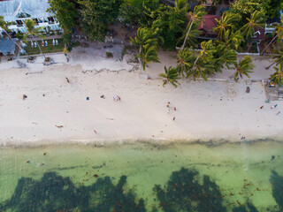 フィリピン、ビサヤ地方、ボホール州、パングラオ島をドローンで撮影した風景 Drone view of Panglao Island, Bohol Province, Visayas, Philippines. 