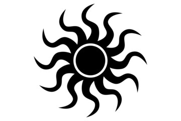 illustration of tribal art for tattoos