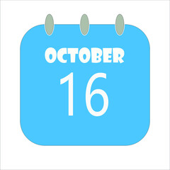 October Calendar Date Icon, Event Date Icon, Calendar Date, Icon Design Vector Graphic