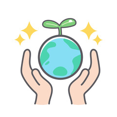 地球のエコロジーに関するイラスト